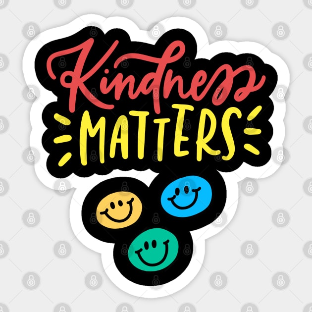 Kindness matters Sticker by Drawab Designs